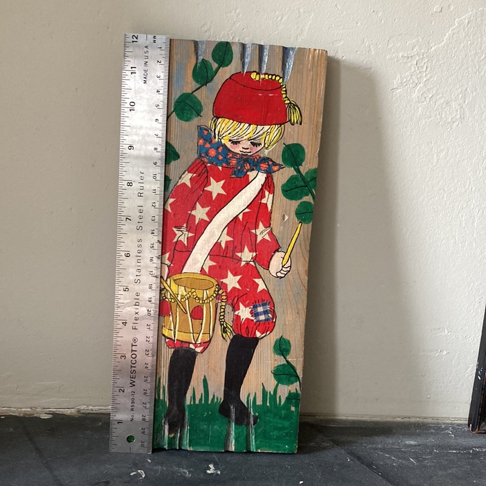 Vintage painting on wood - Picture 7 of 11